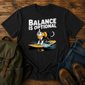Australian Shepherd in yellow life jacket on paddleboard at golden hour mountain lake on t-shirt