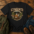 Classic Americana Beagle nose-down forest floor ferns vintage compass woods tracker t-shirt design