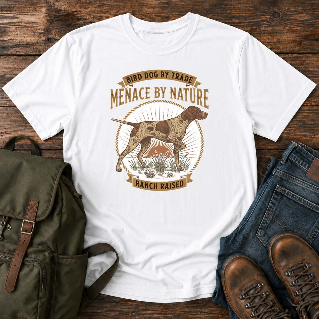 German Shorthaired Pointer bird dog t-shirt design