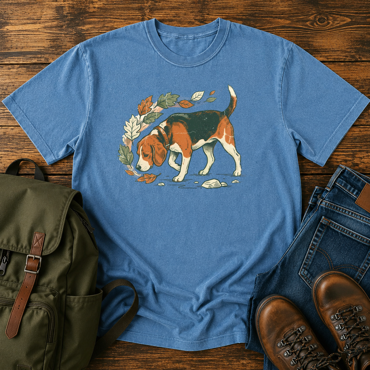 Beagle nose down t-shirt design