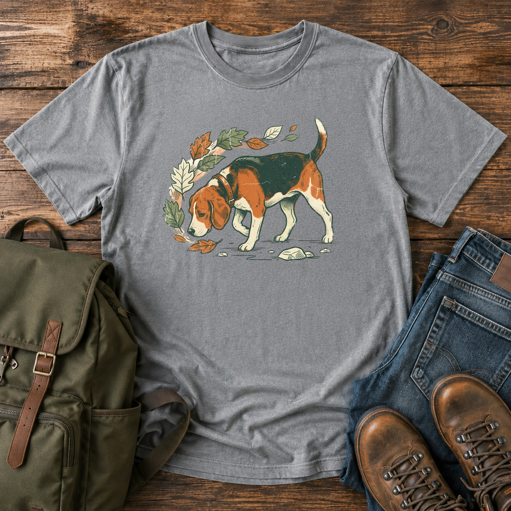 Beagle nose down t-shirt design