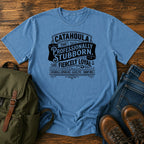 Catahoula Professionally Stubborn t-shirt design with western kennel badge lettering
