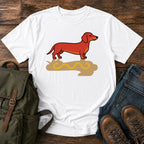 Dachshund hotdog shadow dog on a t-shirt design
