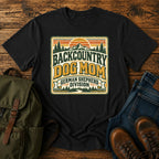 German Shepherd Backcountry Dog Mom hiking dog on a t-shirt design