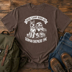 German Shepherd base camp slogan t-shirt design