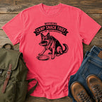 German Shepherd snack slogan t-shirt design