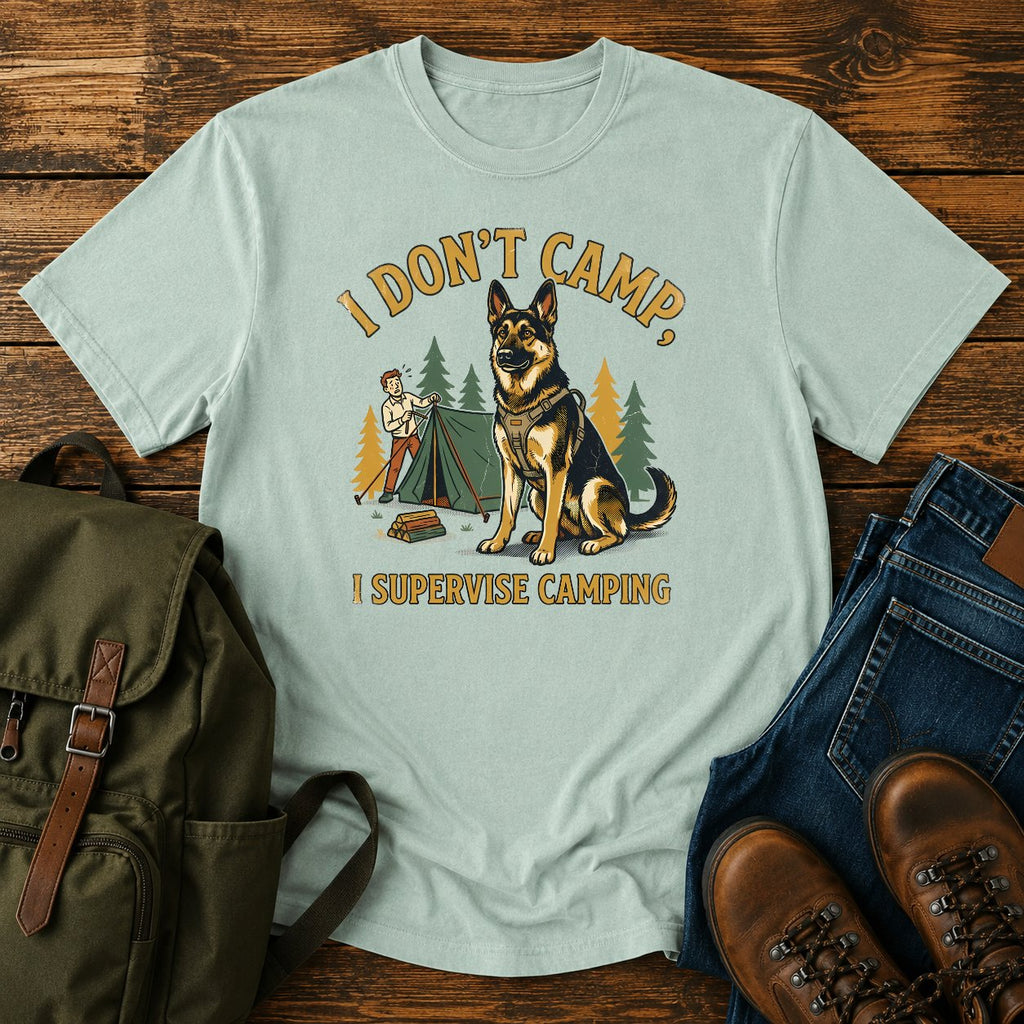 German Shepherd supervisor slogan t-shirt design