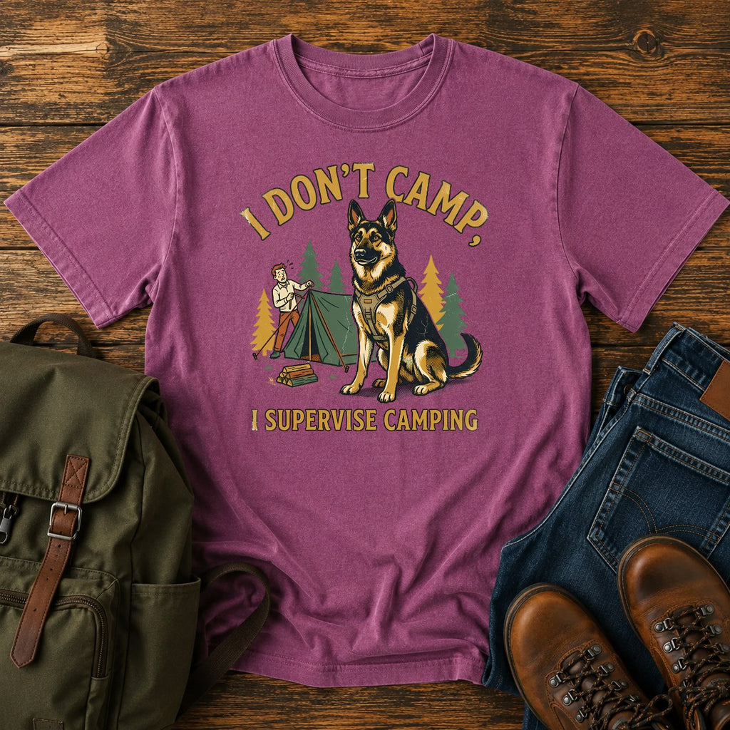 German Shepherd supervisor slogan t-shirt design