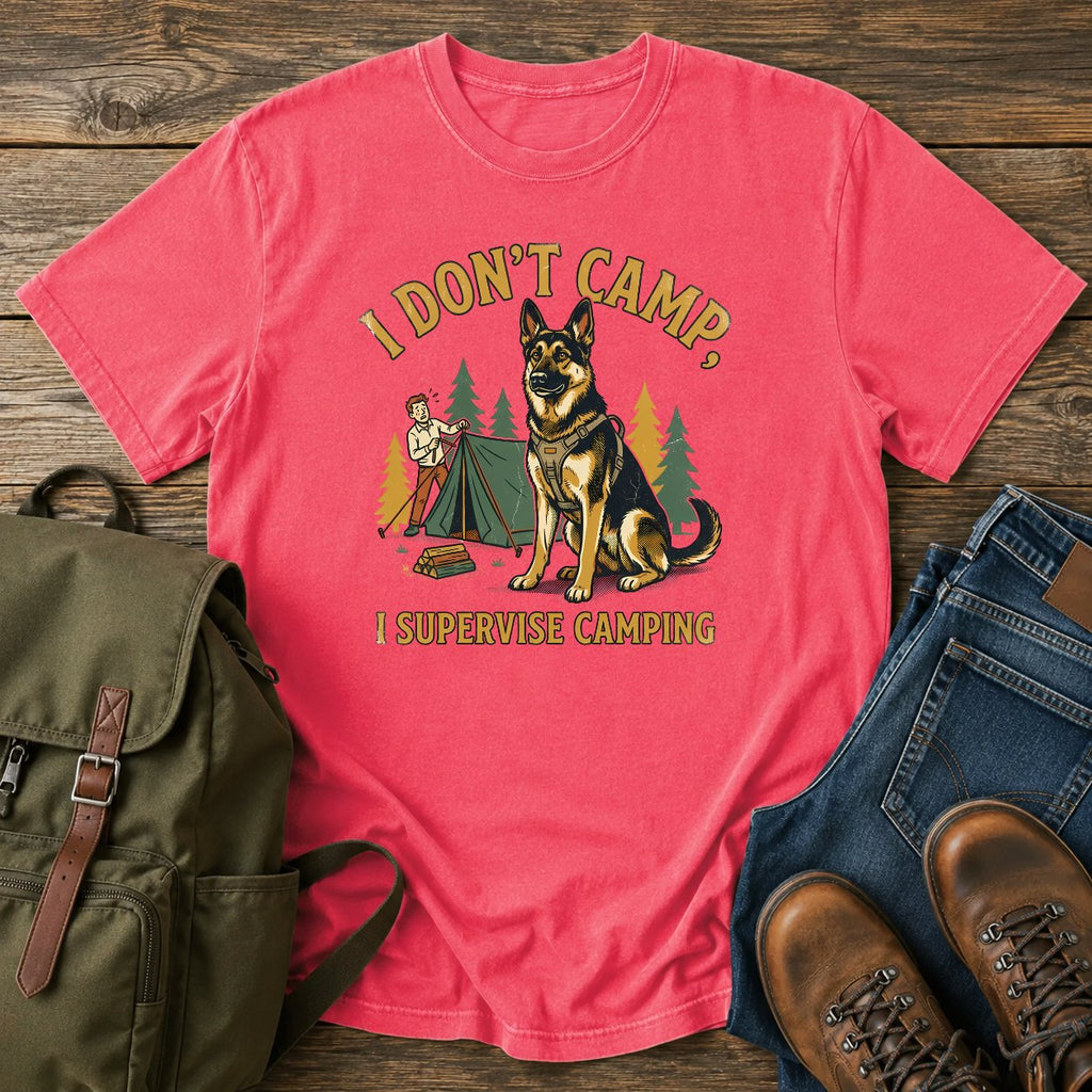 German Shepherd supervisor slogan t-shirt design