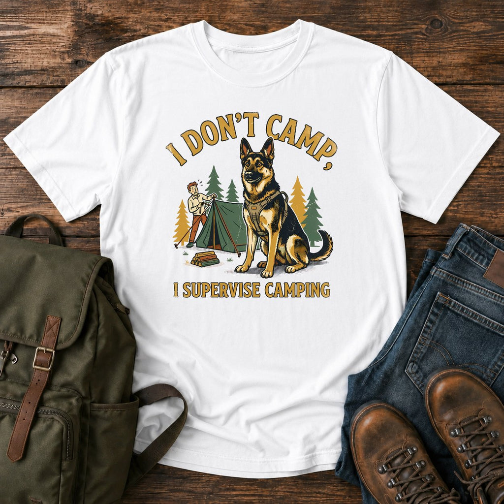 German Shepherd supervisor slogan t-shirt design