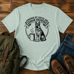 German Shepherd coffee dog mom t-shirt design with shepherd and steaming mug