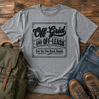 German Shepherd off-grid slogan t-shirt design