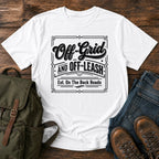 German Shepherd off-grid slogan t-shirt design