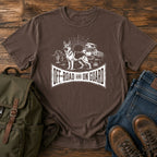 German Shepherd on guard slogan t-shirt design