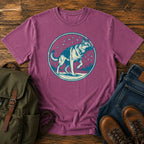 German Shepherd shake off t-shirt design with water droplets flying around the dog.