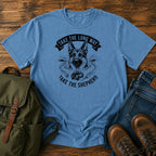 German Shepherd long way slogan t-shirt design