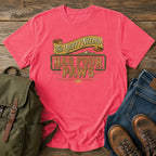 German Shepherd quiet typography t-shirt design — "The Quiet I Needed Has Four Paws"