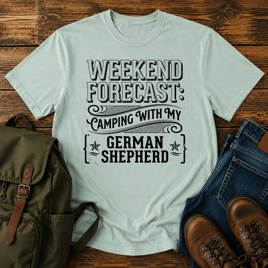 German Shepherd weekend slogan t-shirt design
