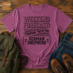 German Shepherd weekend slogan t-shirt design