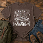 German Shepherd weekend slogan t-shirt design