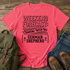 German Shepherd weekend slogan t-shirt design