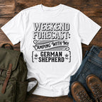 German Shepherd weekend slogan t-shirt design