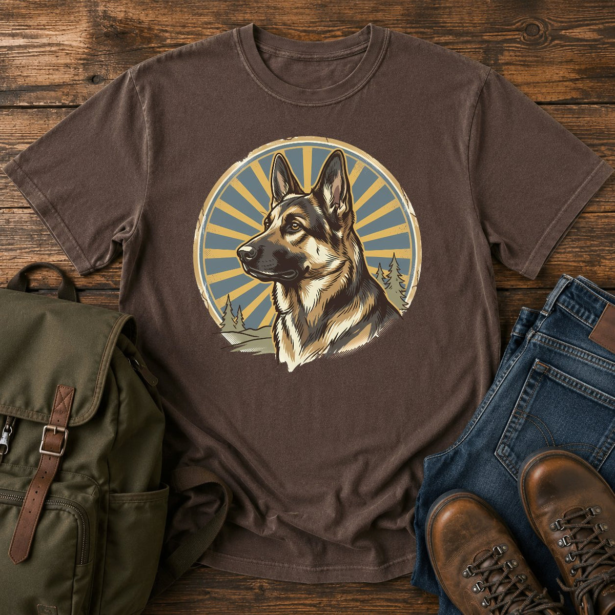 German Shepherd sable t-shirt design