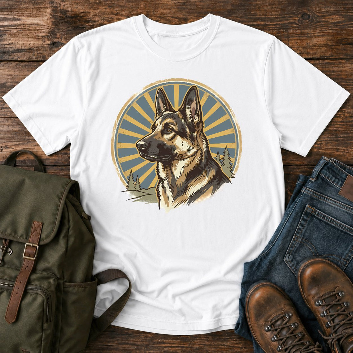 German Shepherd sable t-shirt design