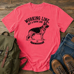 German Shepherd working line typography t-shirt design — "Working Line, Not A Show Line"