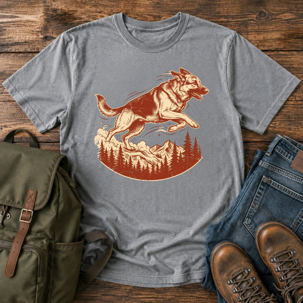 German Shepherd zoomies t-shirt design